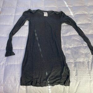 Ancliff super soft top / dress with side zipper detail